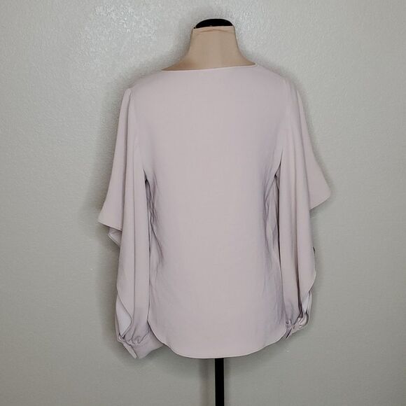 Trina Turk Rejoice Top Small Blush Nude Beige Split Sleeve Butterfly top - Picture 5 of 9